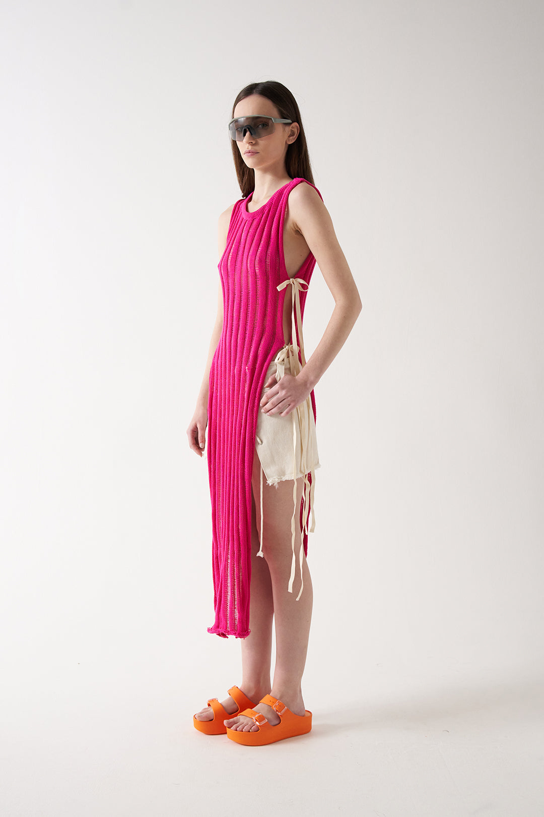 Milos knitted dress in pink