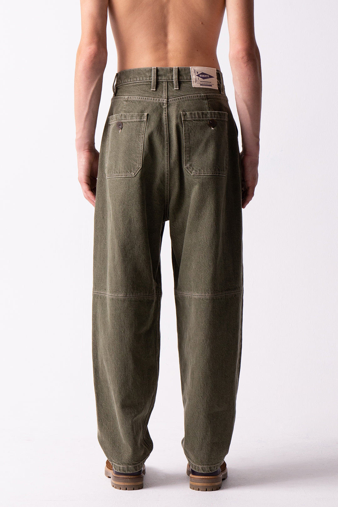 Summerfield green denim trousers